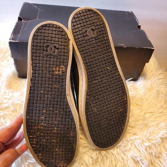 Mens DC Black leather skater sneaker size 9.5 Model "Pure" - Picture 7 of 7